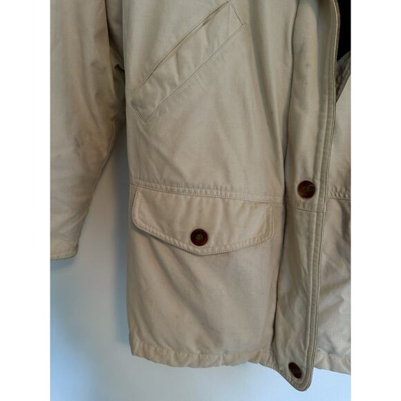 Vintage Eddie Bauer Jacket Mens Small Goose Down Puffer Chore Coat Quilted - Picture 3 of 16